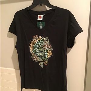 V neck cotton tee from Ireland
